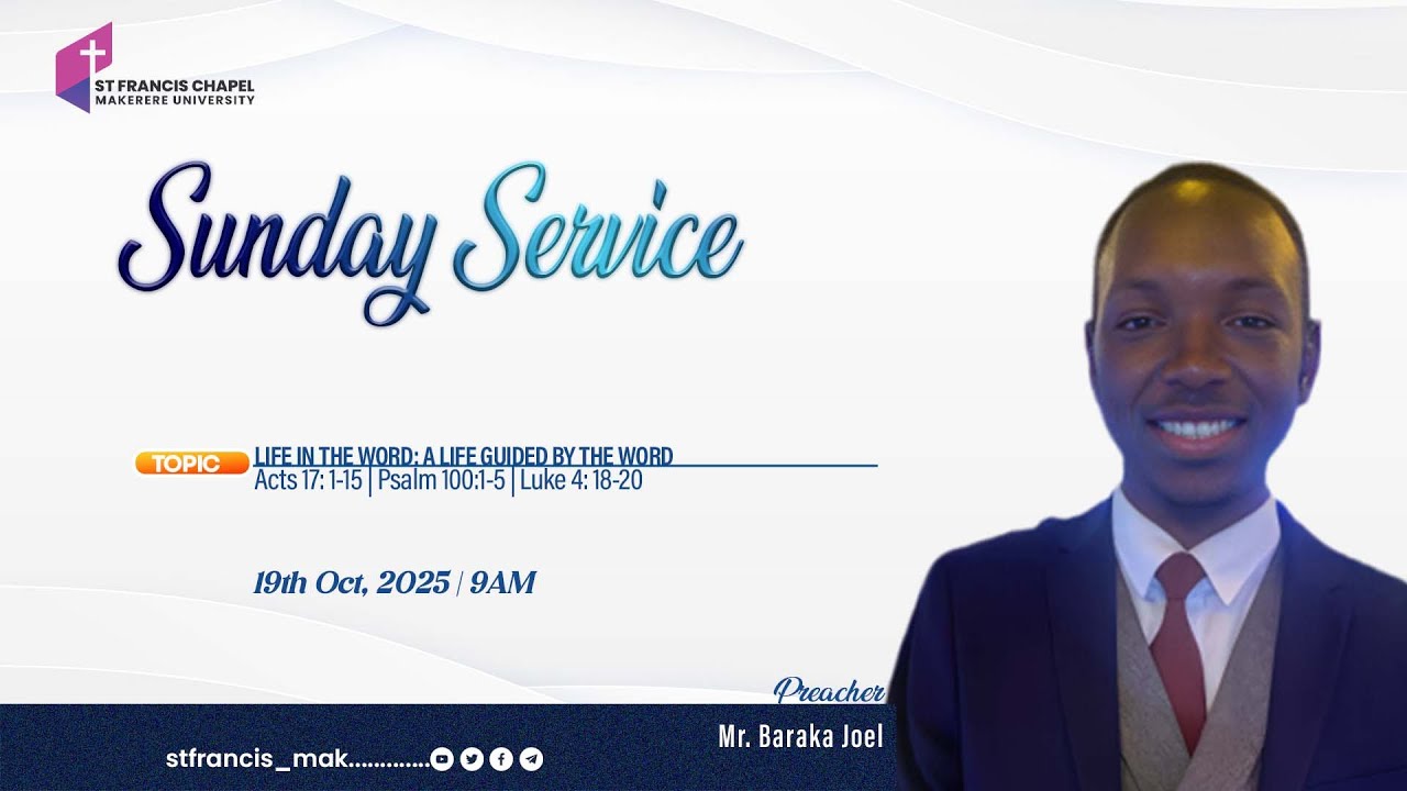 Life in the Word: A Life Guided by the Word | Mr. Baraka Joel | 19/10/2025