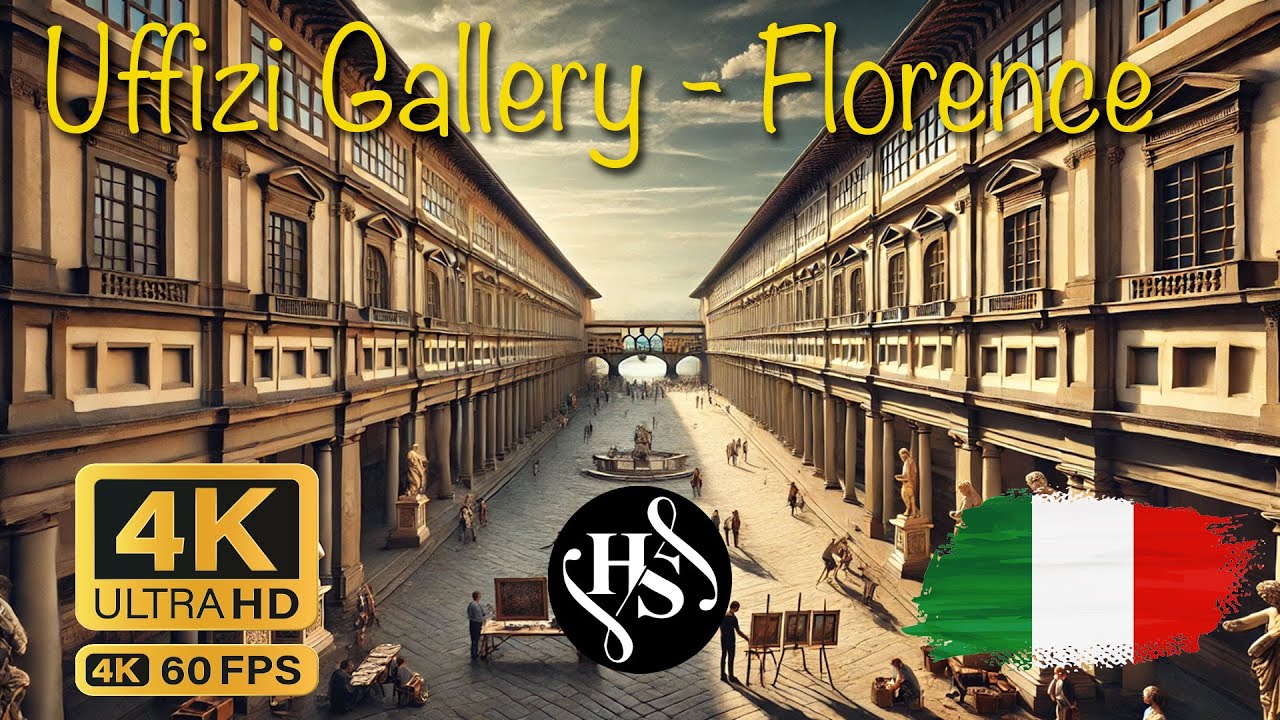🎨 Uffizi Gallery Walking Tour | Masterpieces of Florence in 4K 🇮🇹✨