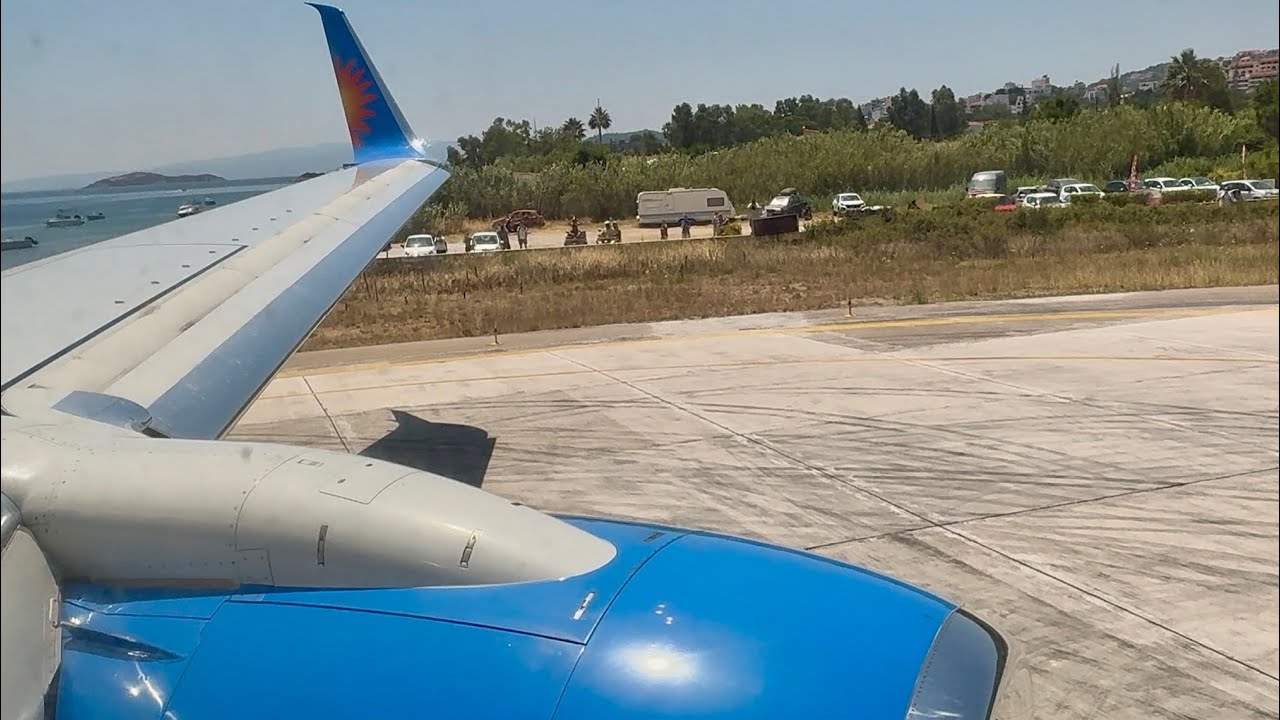 Jet2 holidays Boeing 737-800 takeoff from Skiathos | G-DRTO