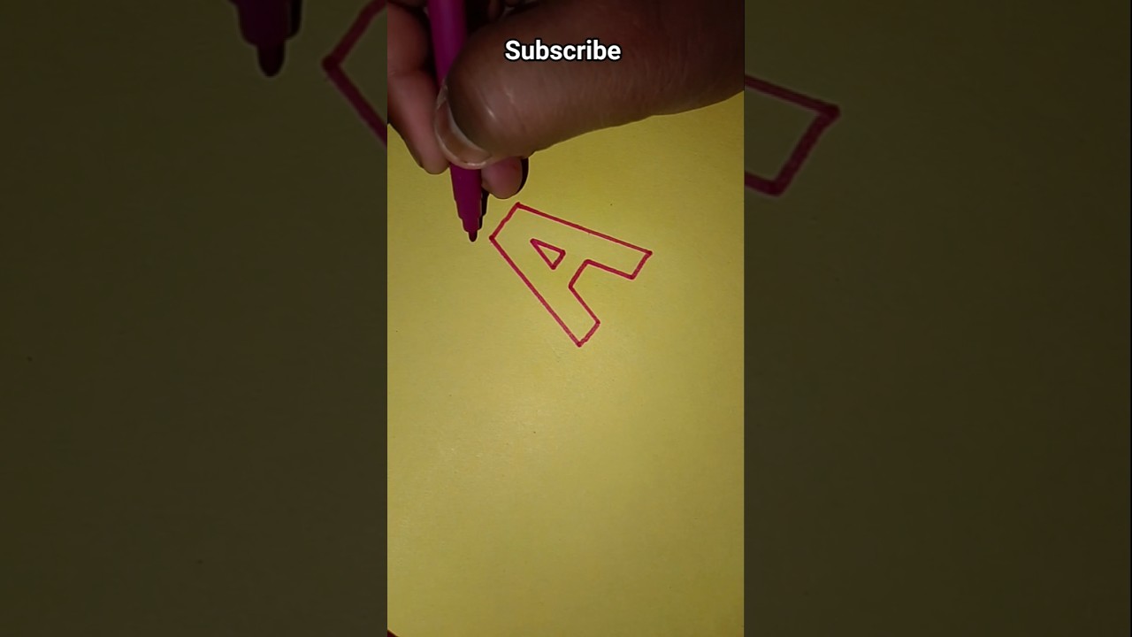 How to draw a 3D A 