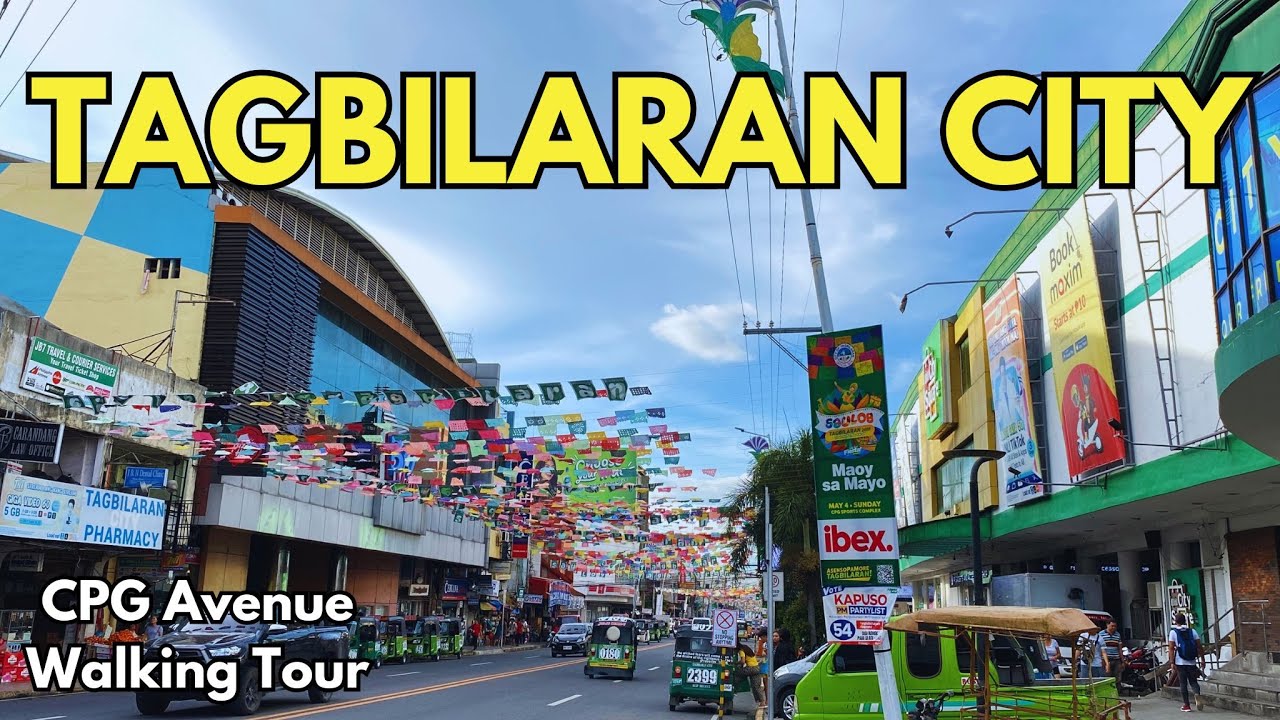 Walking Tour of CPG Avenue in Tagbilaran City | Bohol’s Bustling Capital | HD Street View