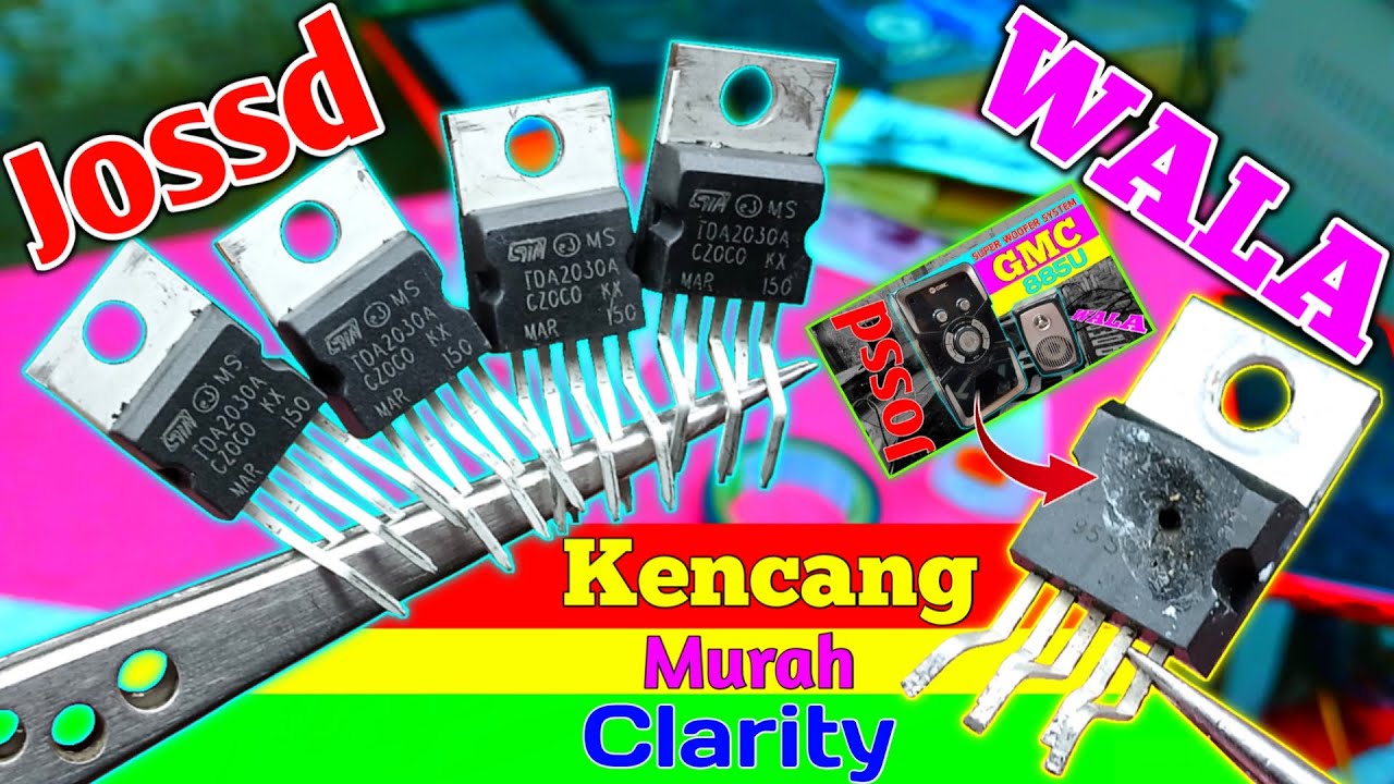 Speaker Vokal GMC 885U Mati❗❗ Cara Perbaiki Speaker GMC 885U Bagian Vokal Mati🔴🔴 IC Audio TDA2030✅