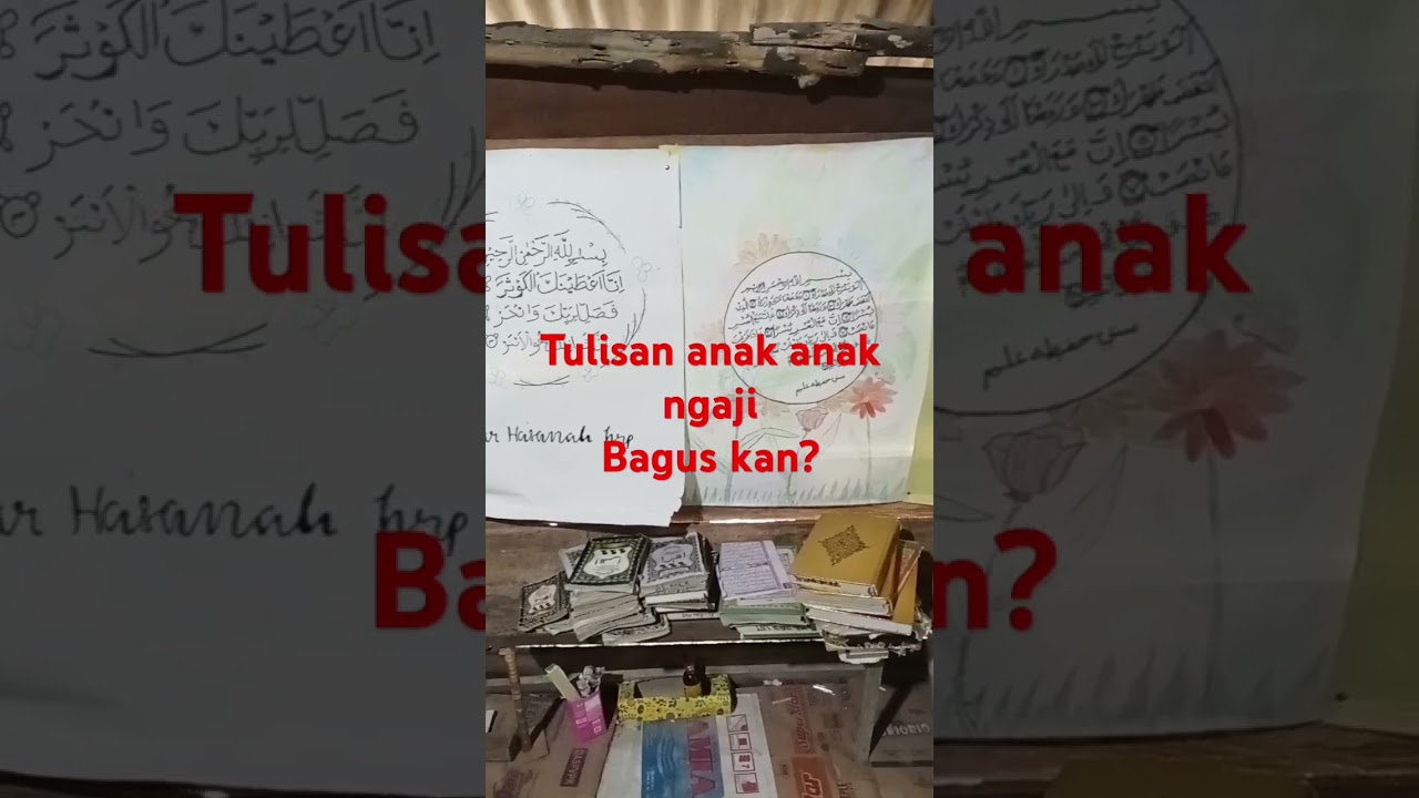 Tulisan anak ngaji kami #guruagama