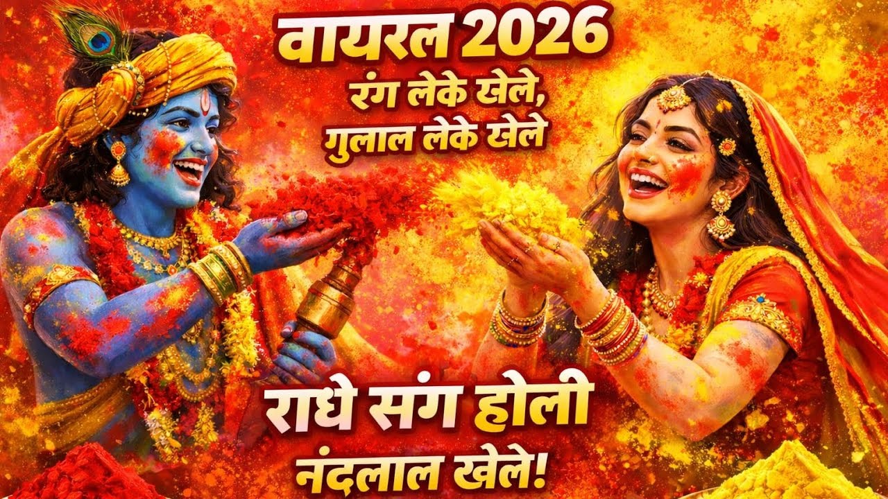 🔥 वायरल होली भजन 2026 | राधा संग होली नंदलाल खेलते | रंग लेके खेलते गुलाल लेके खेलते | Holi Special 