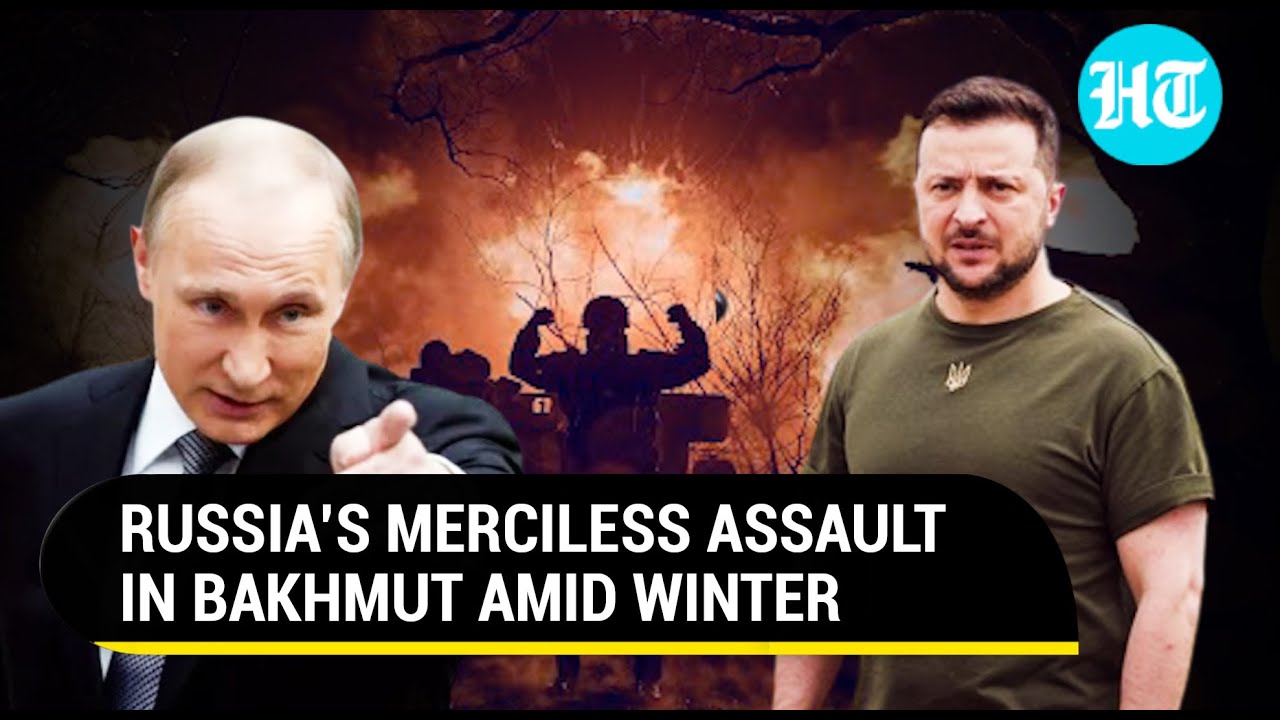 Putin's men make Ukraine's troops run for cover with heavy artillery assault in Donbas | Watch
