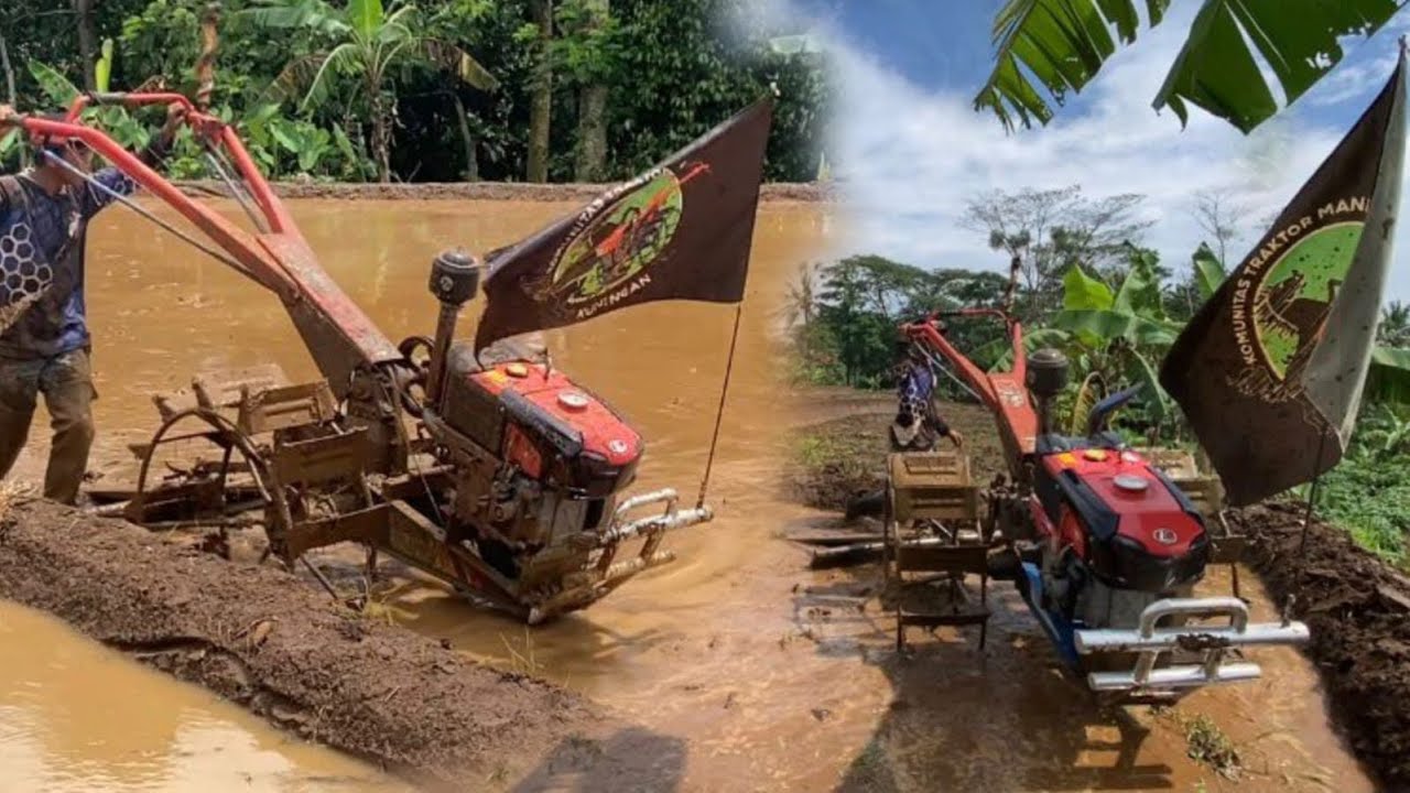 Traktor modif ngeluku langsung garu‼️lahan bekas tanam ubi…