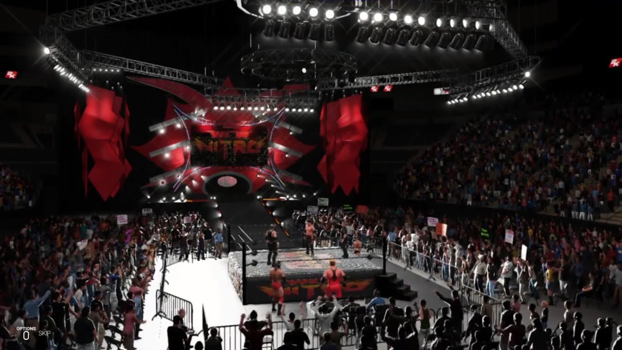WCW 2K2 - Eddie Guerrero VS Syxx - Cruiserweight Title - REAL WCW Commentary