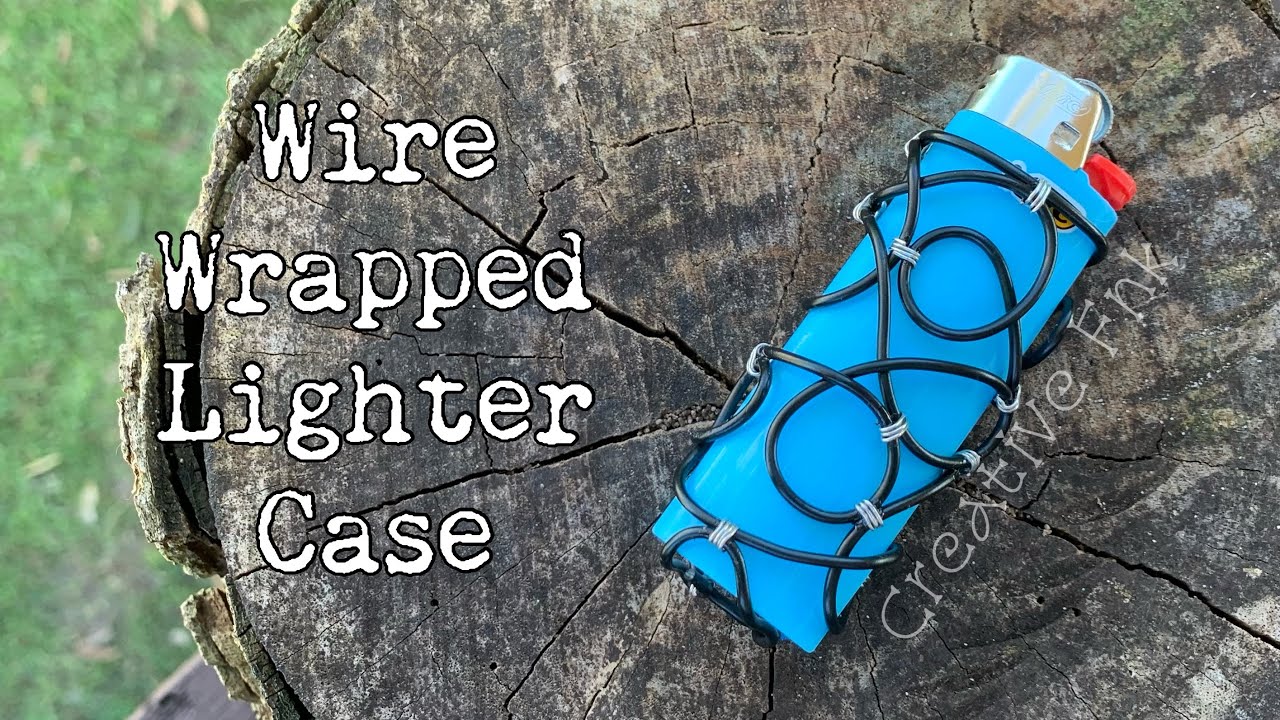 How to wire wrap a lighter case! Bic lighter in a simple wire wrap 🔥