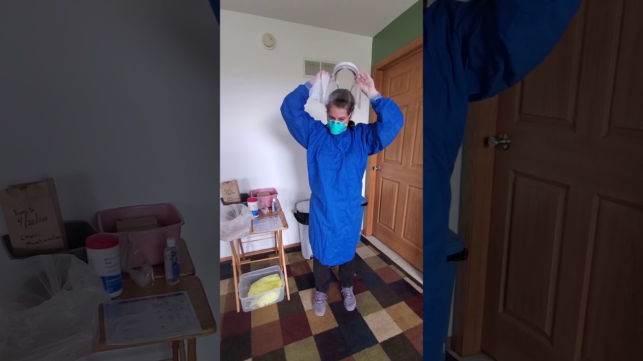 Doffing COVID PPE Poppen Residence