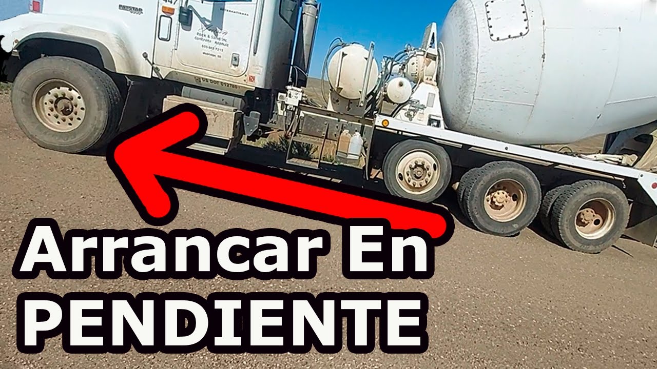 como arrancar en subida un camion cargado - despegar un trailer cargado en colina parado totalmente