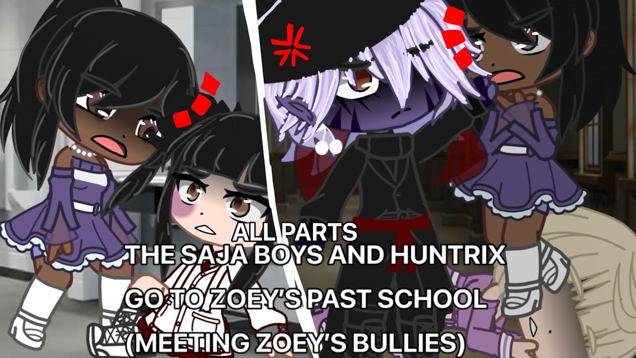 The Saja boys and Huntrix go to school | KPDH | (Zoey’s past school)| SHIPS | Gacha Club | 1-4
