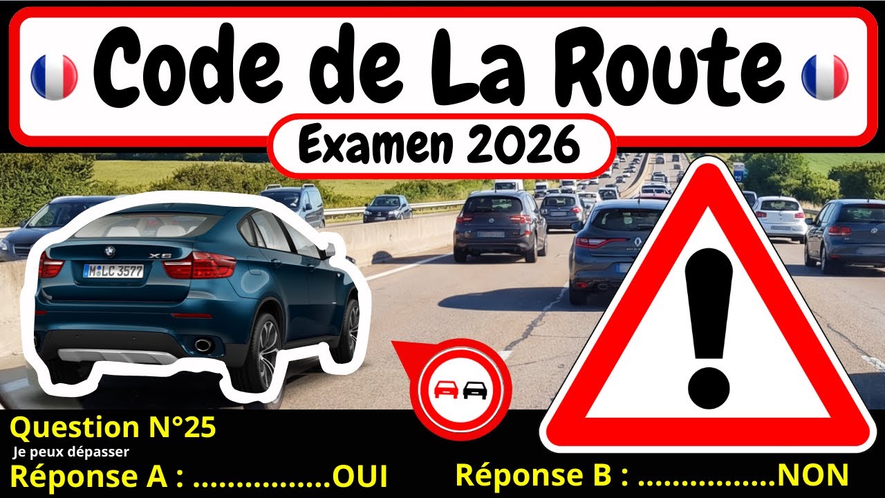 ✅ TEST GRATUIT DU CODE DE LA ROUTE 2026 🚗 #153