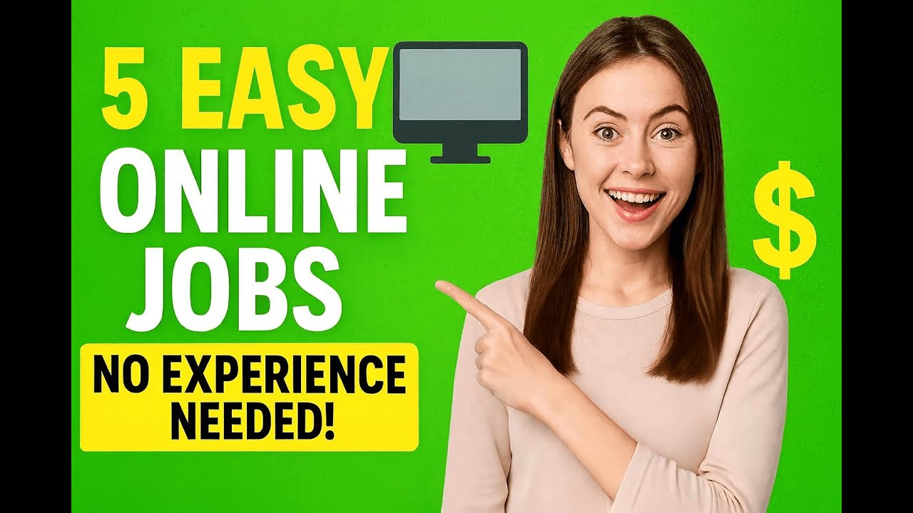 &ldquo;5 Easy Online Jobs to Make $1000/Month Online (No Experience Needed!) 💸&rdquo;