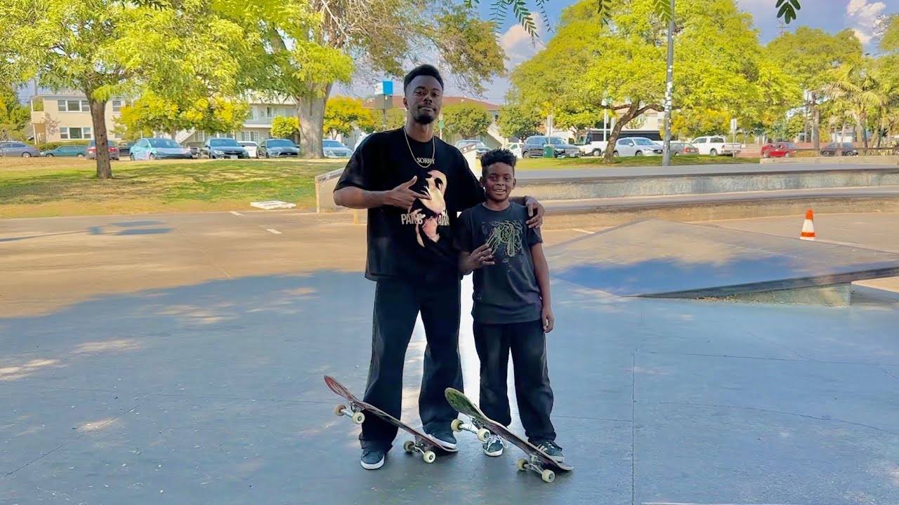 Skateboarding With My Son!