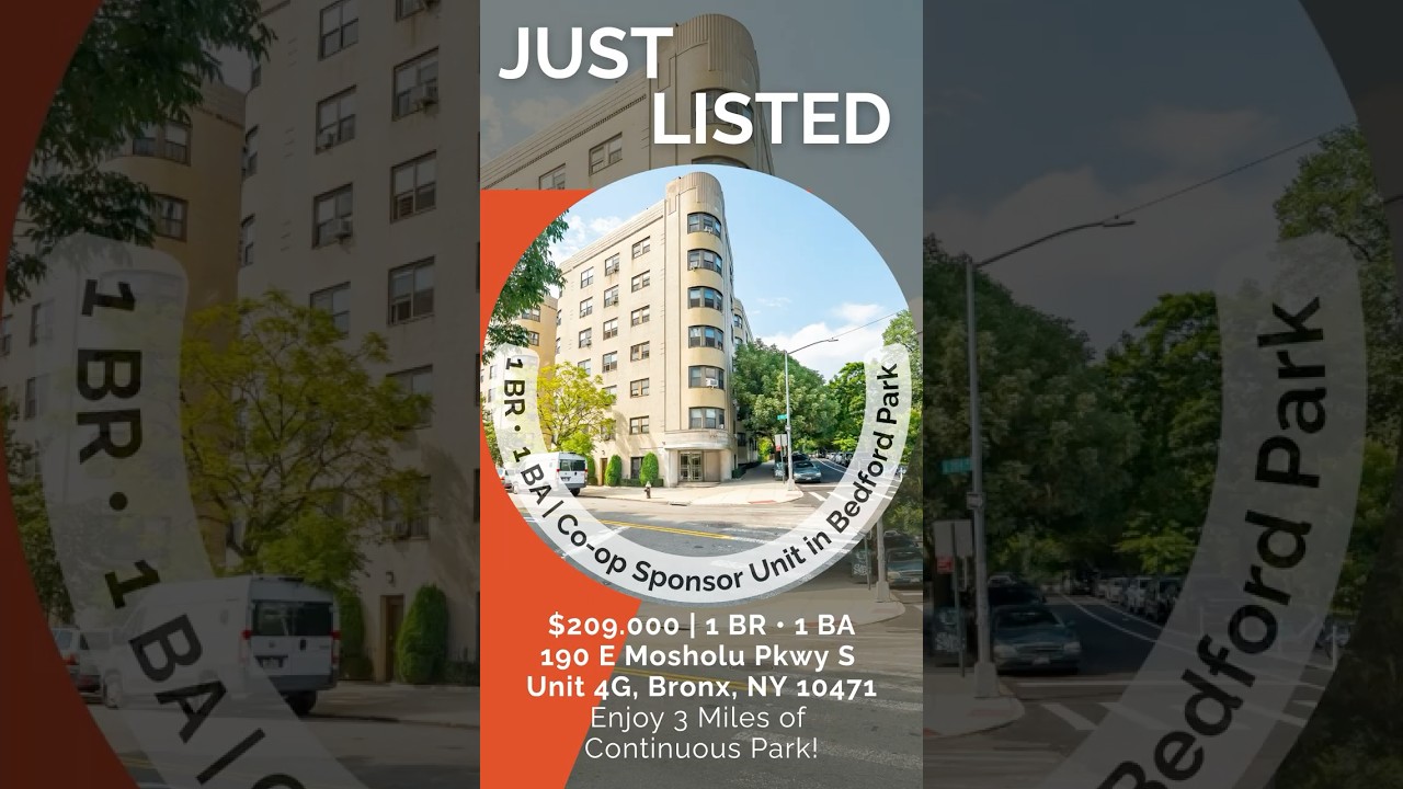190 E Mosholu Pkwy S #4G 🔑 Co-op Sponsor Unit - No Board Approval Required ✅ 3-Mile Park Parkway 🏞️