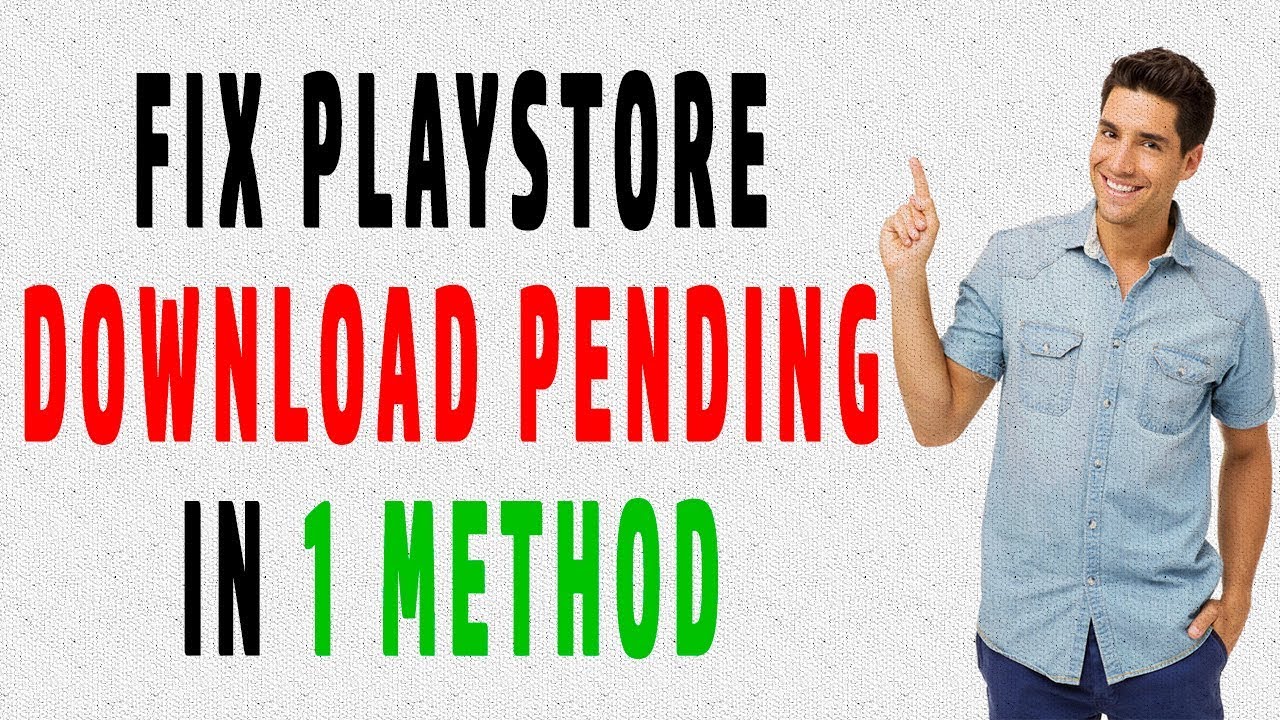 How to fix play store download pending