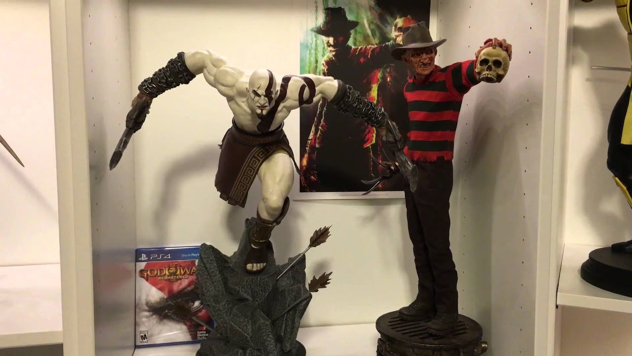 Gaming heads kratos 1/4 statue unboxing/review