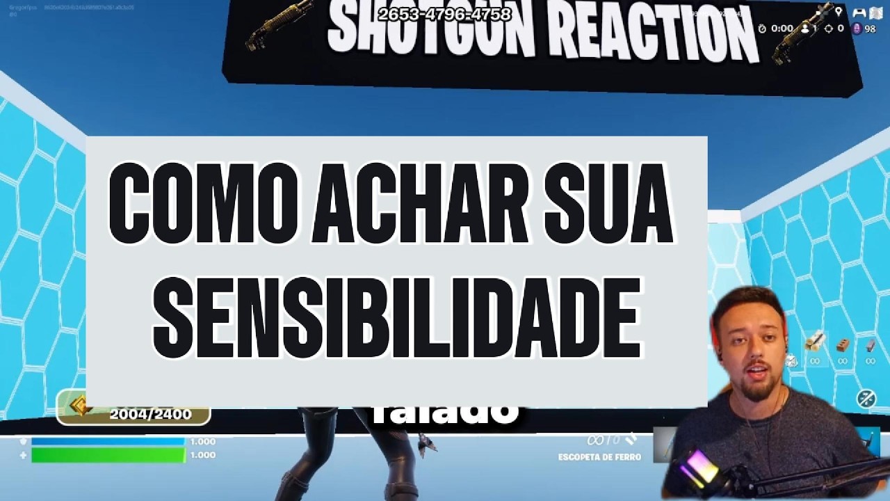 COMO ACHAR A SUA SENSIBILIDADE NO FORTNITE