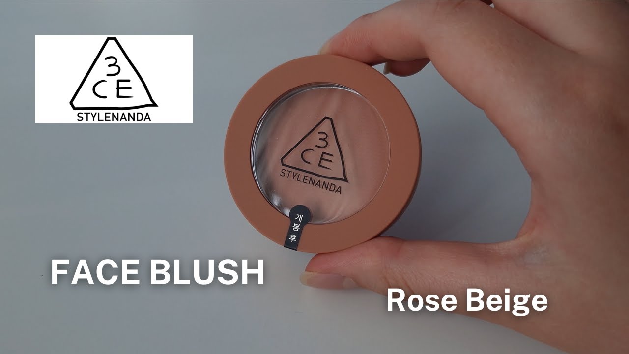 3CE STYLENANDA FACE BLUSH ROSE BEIGE/ Let's Swatch It