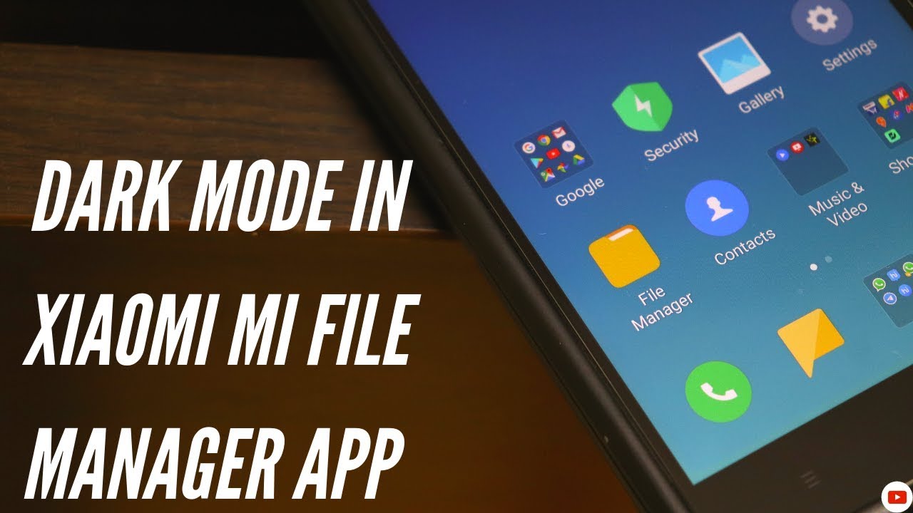 Dark Mode in Xiaomi Mi File Manager App