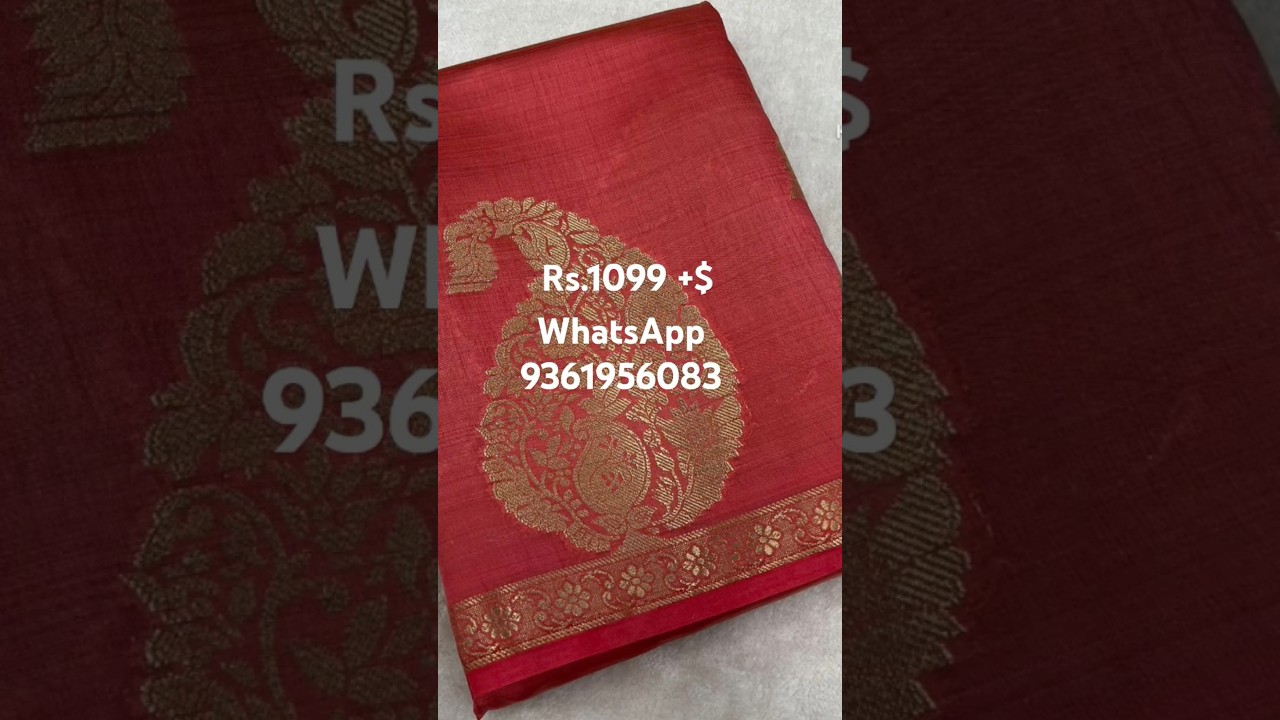 Tussar silk sarees office wear 1099+$ #officewearsaree WhatsApp 9361956083