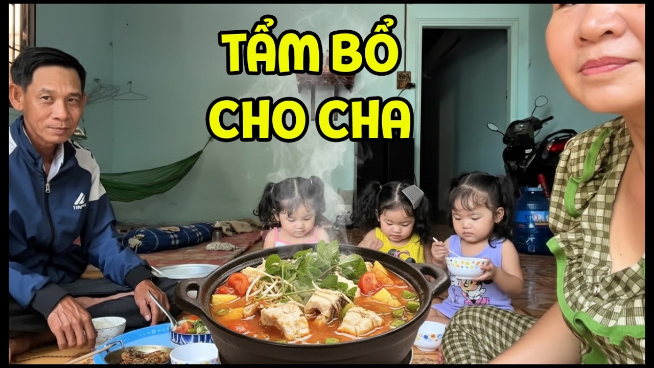 Mẹ Vân làm món ngon tẩm bổ cho cha con Gạo Sữa Kem dịp cuối tuần | TAM CÔNG CHÚA