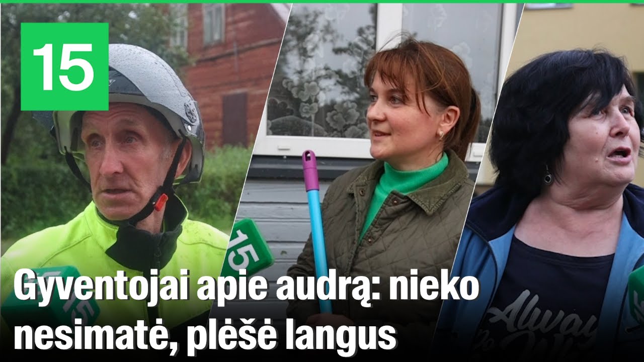 Audrą pergyvenę Žagarės gyventojai: langus plėšė iš rankų, nieko nesimatė metro atstumu