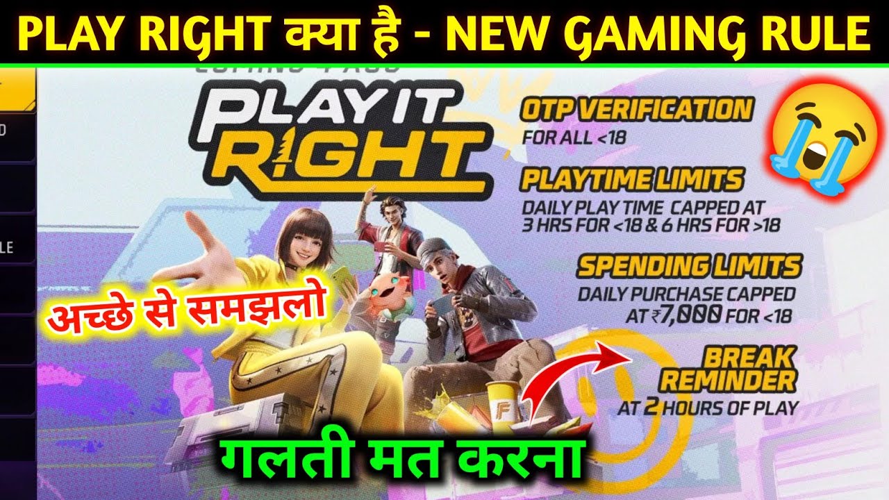 What Is Play It Right | Free Fire Play It Right Rule | Play It Right Rule OTP Verification FF