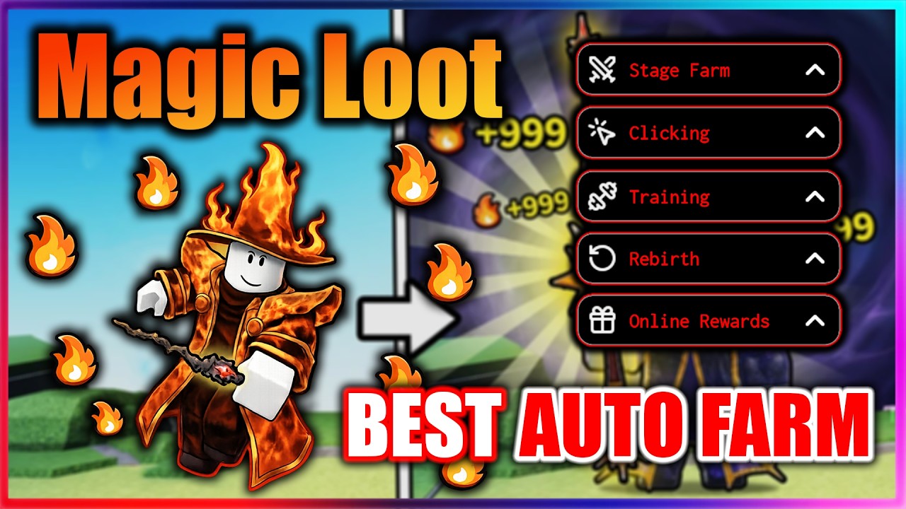 🧙 Magic Loot Script - Auto Stage, Loot, Train
