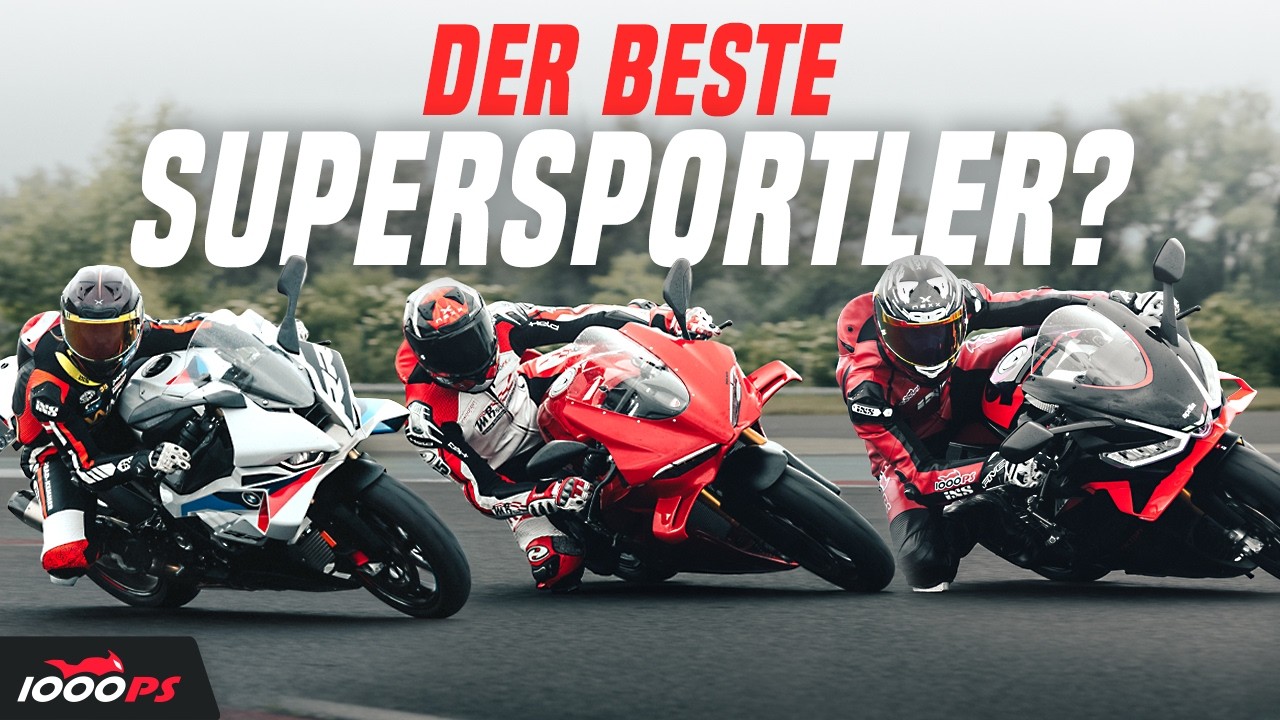 Superbike Vergleich 2025 - BMW S1000RR vs. Ducati Panigale V4 S vs. Aprilia RSV4 [Straße & Track]