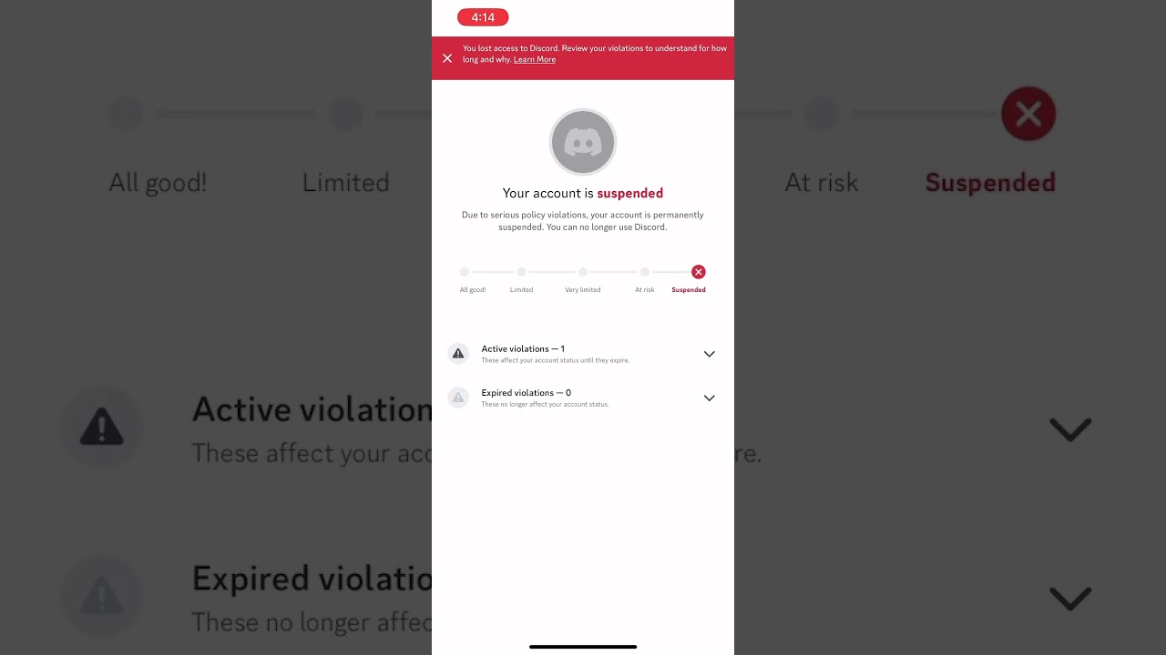 I got suspended from discord PERMANENTLY (please read comments)