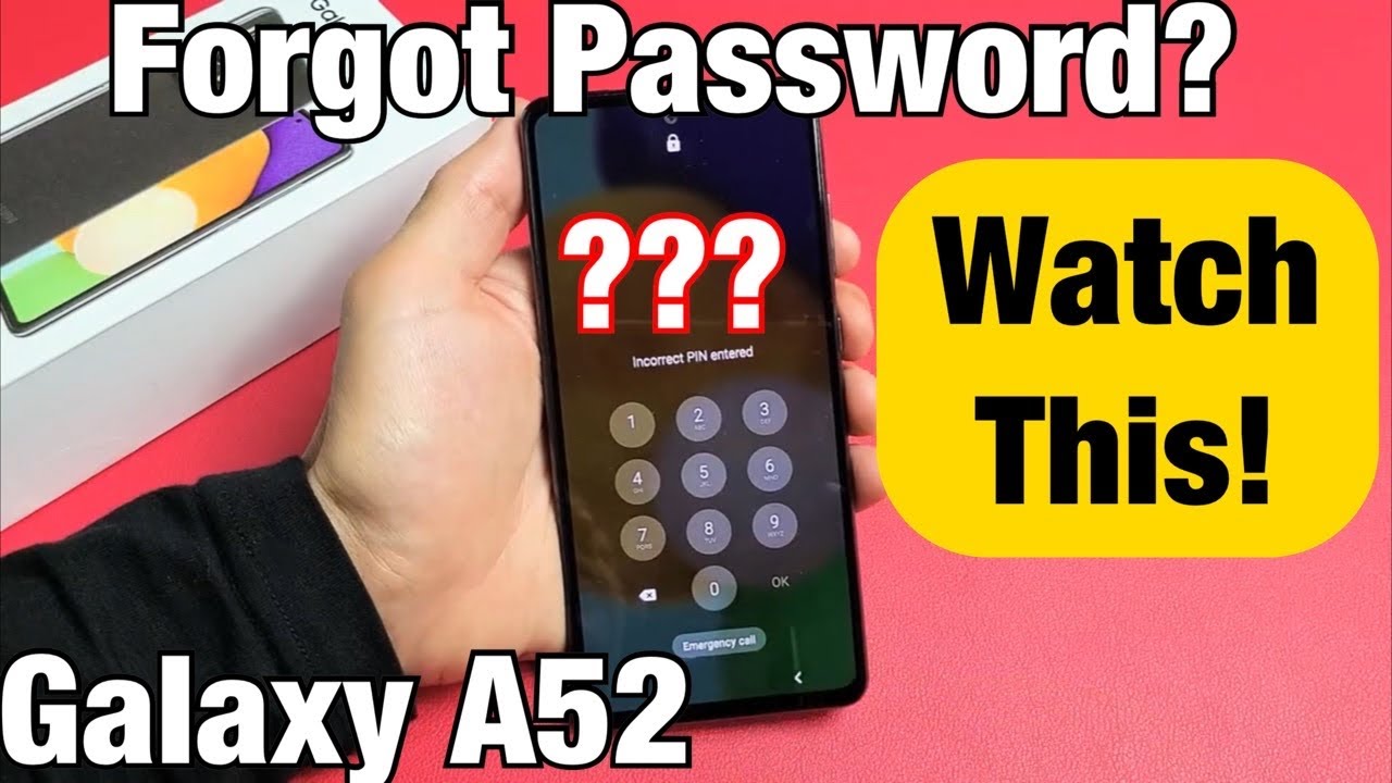 Galaxy A52: забыли пароль и не можете сбросить настройки до заводских? Посмотрите!