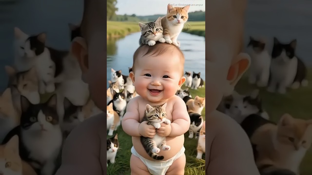 Baby kitten love ❤️ 