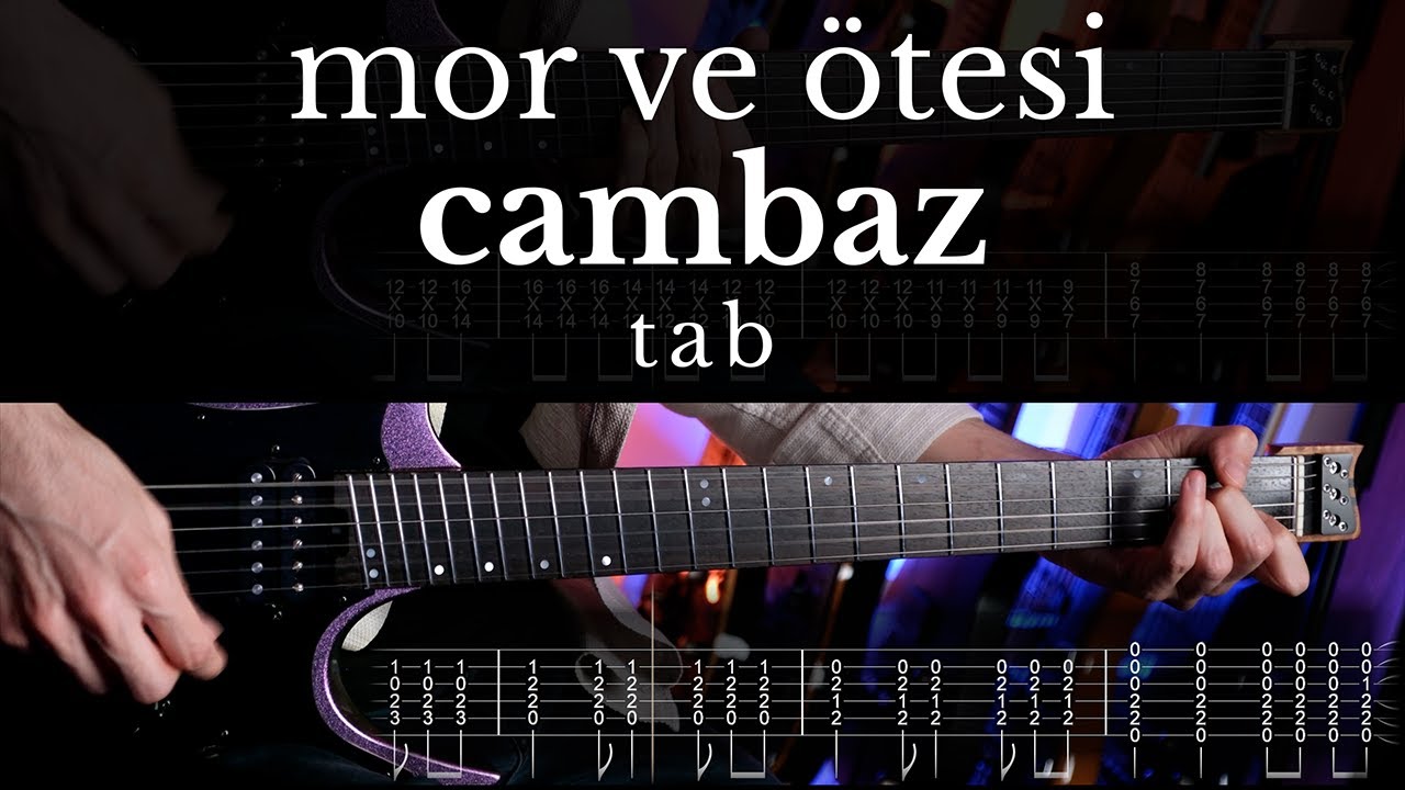 Mor Ve Ötesi - Cambaz Gitar Cover | Nasıl Çalınır | TAB #morveötesi #cambaz #guitartabs