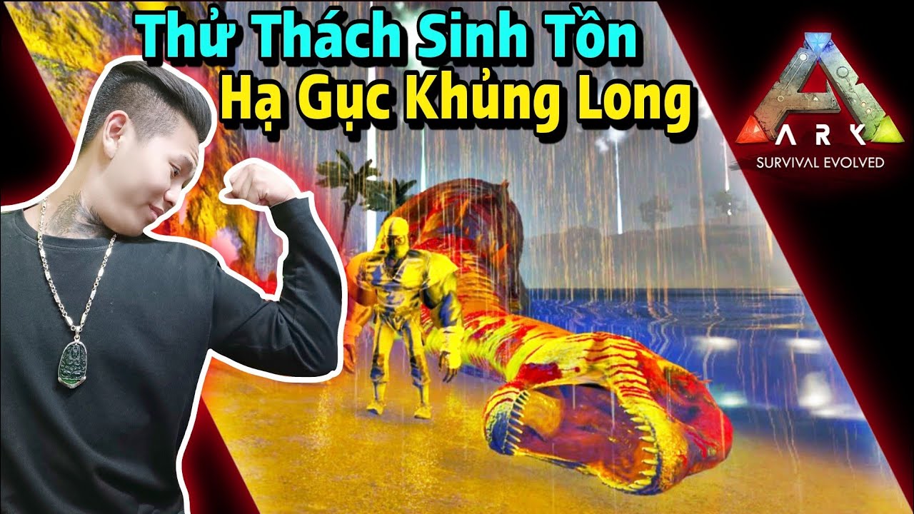 (ARK) Thử Thách Sinh Tồn Giữa Bầy Khủng Long , Nam Cơ Bắp Hạ Gục Khủng Long Cổ Dài.