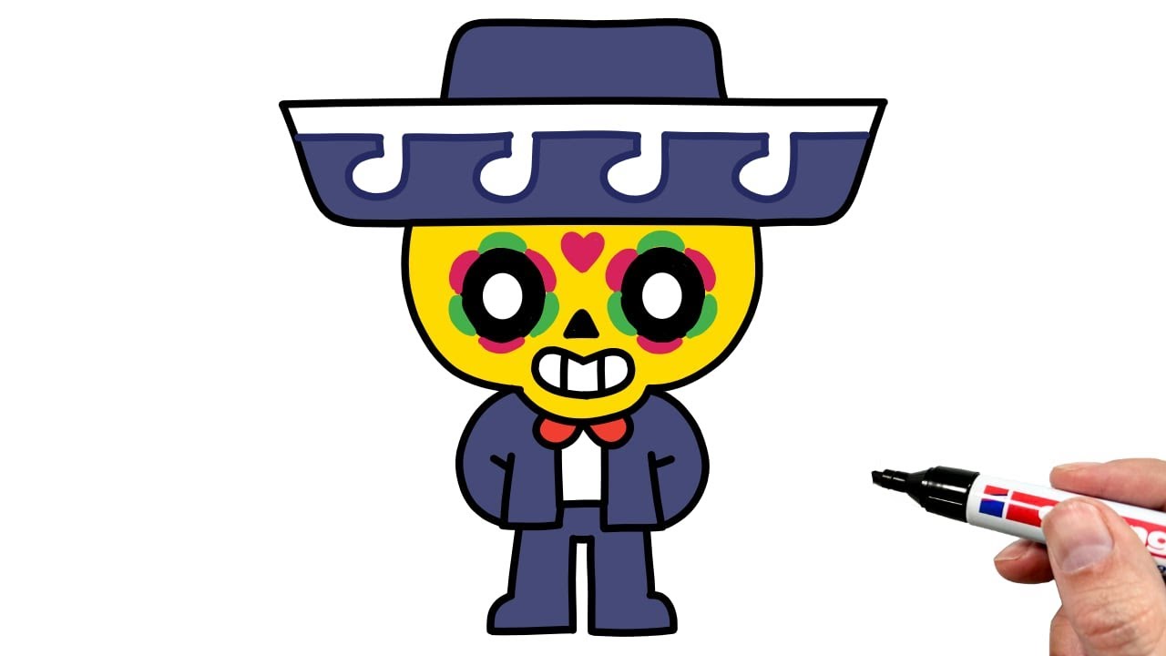 How to Draw Poco From Brawl Stars