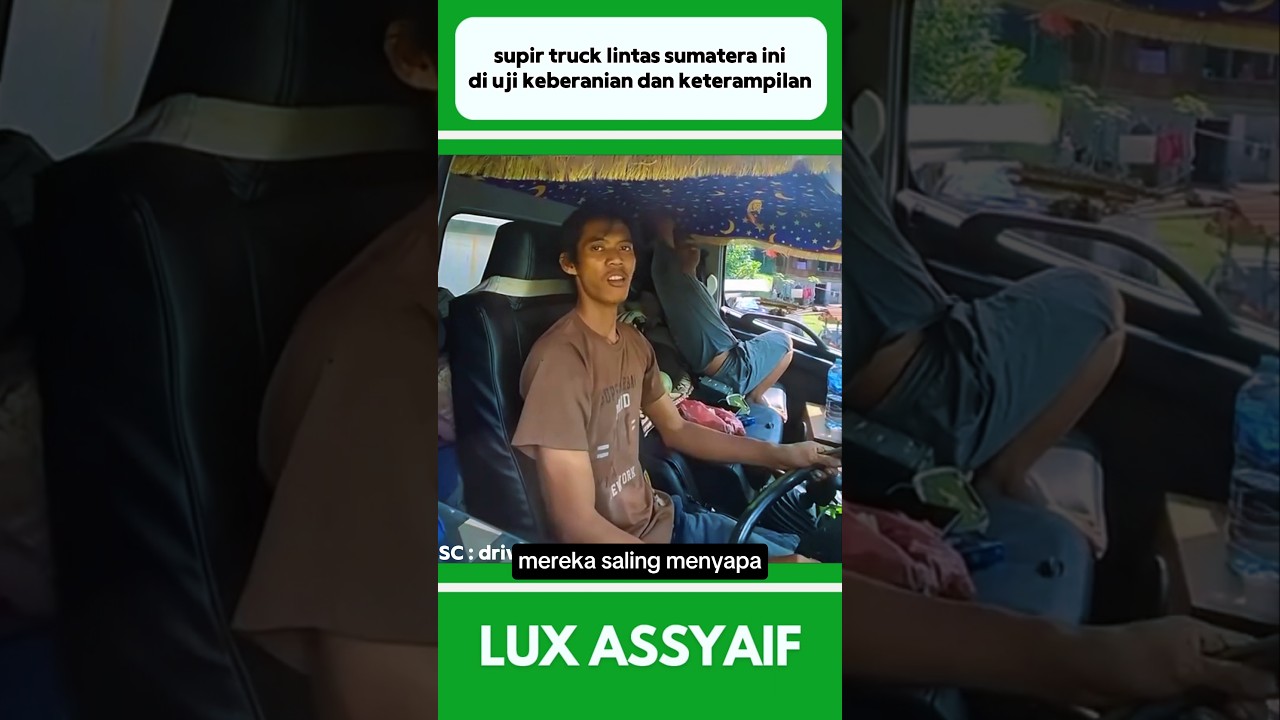 SUPIR TRUCK LINTAS SUMATRA INI DI UJI KETERAMPILAN DAN SKILL MENGEMUDI #shorts
