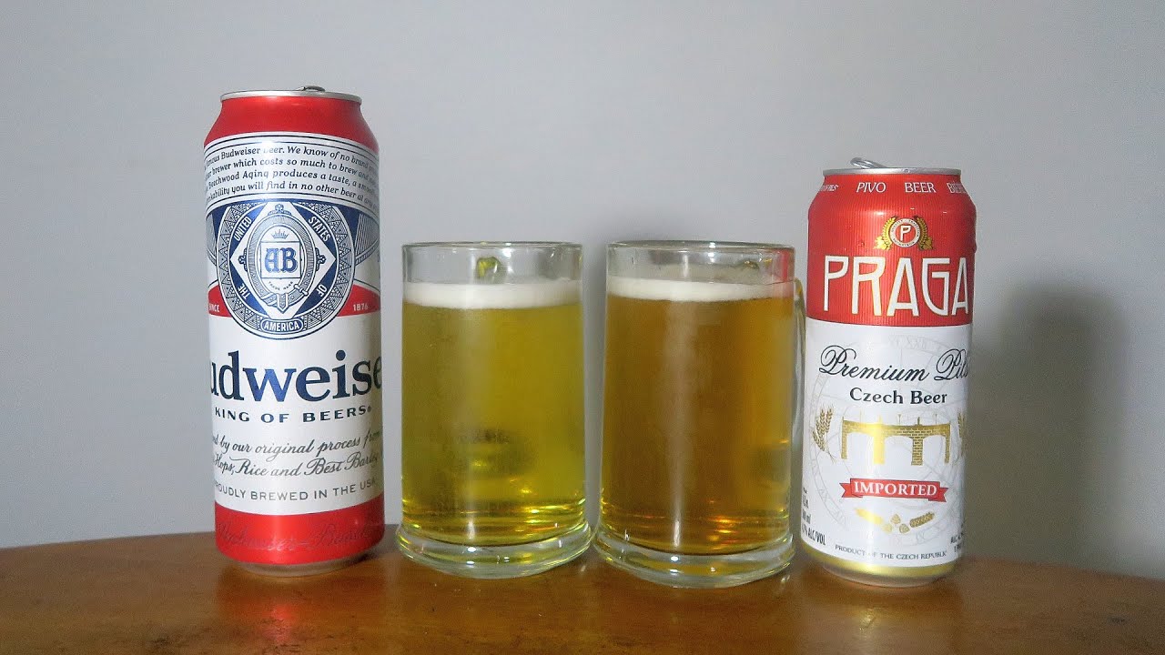 Budweiser vs Praga Premium Pils