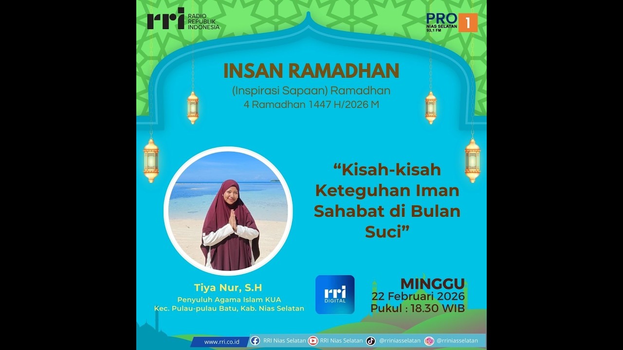 🔴 LIVE | INSAN RAMADHAN - KISAH-KISAH KETEGUHAN IMAN SAHABAT DI BULAN SUCI