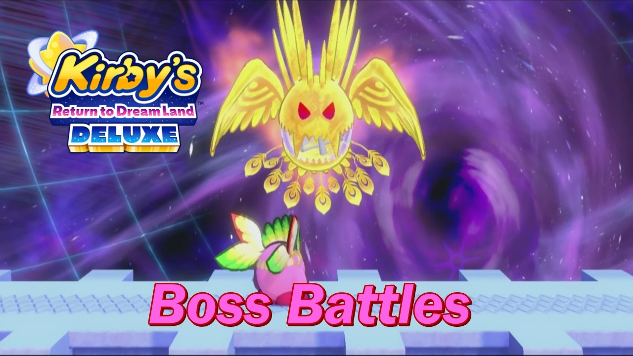 Kirby's Return to Dream Land Deluxe - All Bosses + Ending