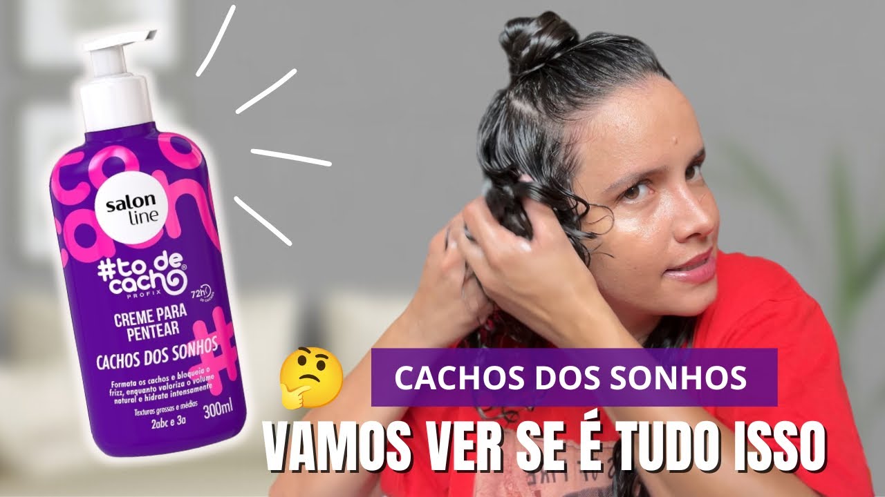 TESTEI O CREME CACHOS DOS SONHOS /nova embalagem