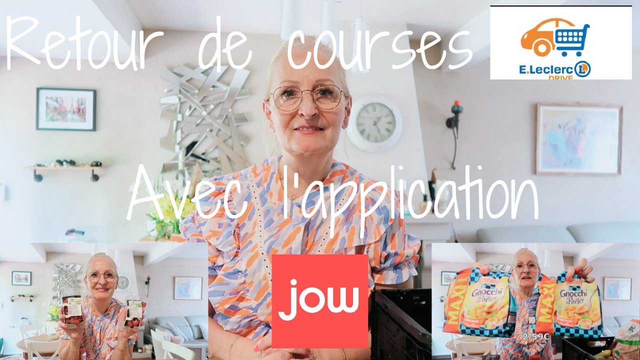 Retour de courses au drive Leclerc avec JOW 🛒