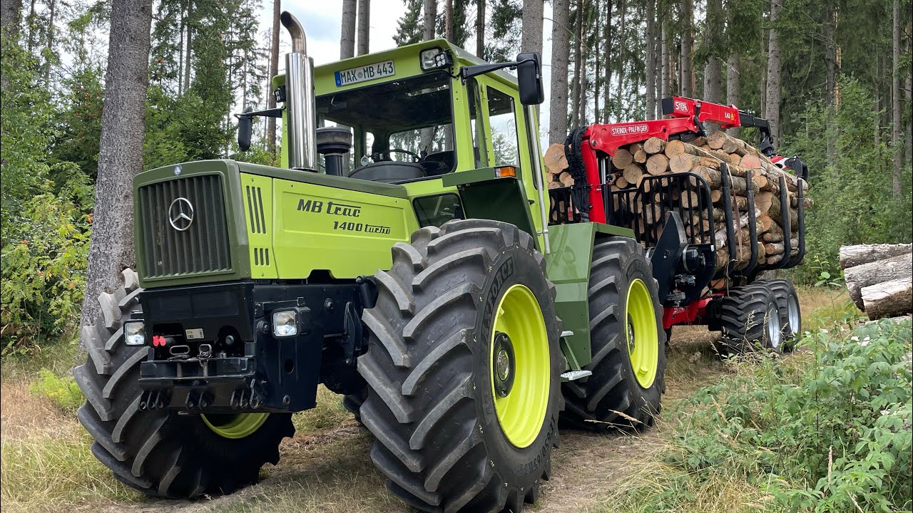 Holzabfuhr 2022 mit MB trac 1400 turbo