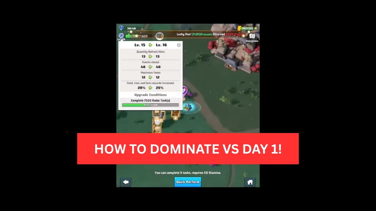 VS Day 1: Radar Training GUIDE | Last War: Survival