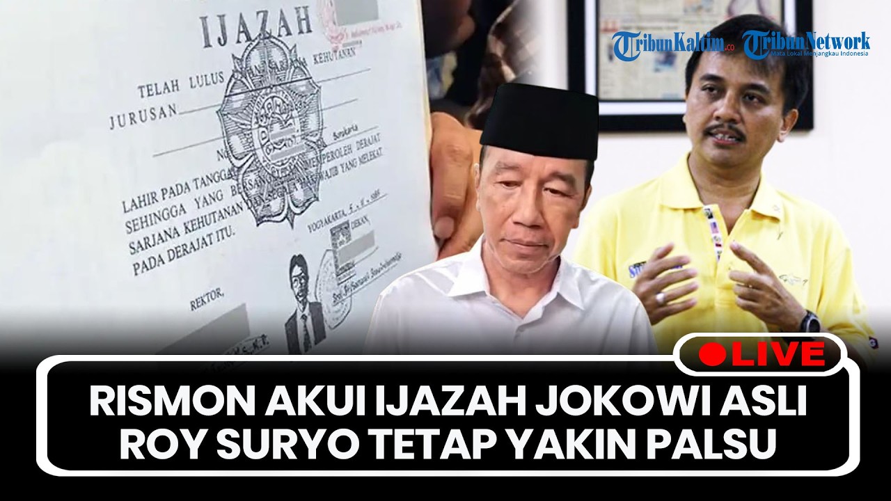 🔴LIVE: Rismon Akui Ijazah Jokowi Asli, Roy Suryo Tetap Yakin Palsu