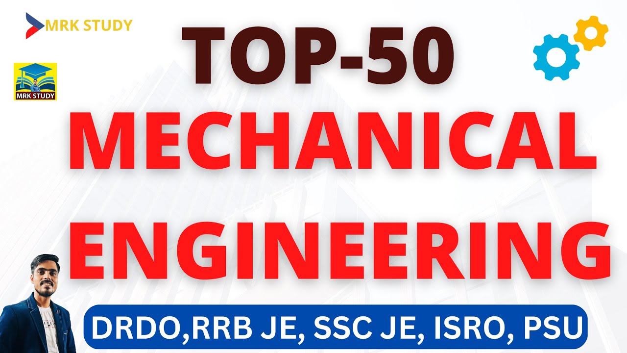 Mechanical Engineering Question BY MRK SIR |WBPSC| RRB JE | DRDO | SSC JE | PSU|SAIL