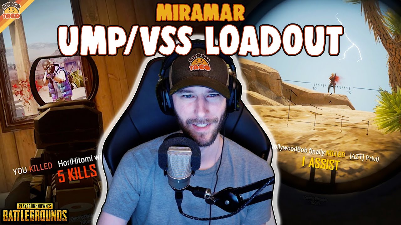 An UMP/VSS Loadout on Miramar ft. HollywoodBob | chocoTaco PUBG Duos Gameplay