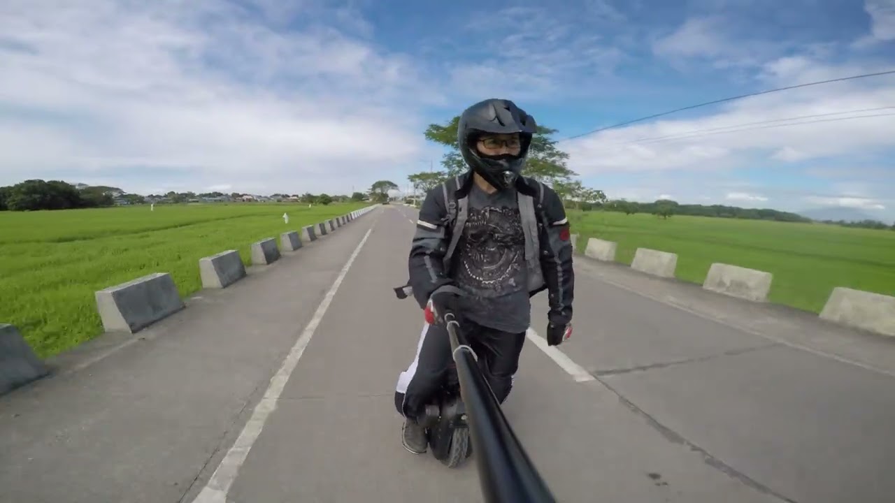 Another new location EUC riding  in the Philippines   Nice road  no traffic 