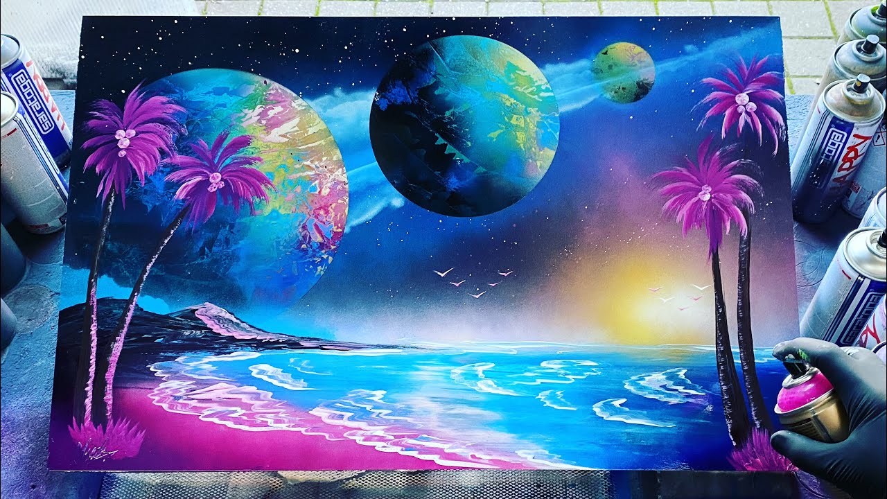 Candy Shore — искусство спрей-краской от Skech