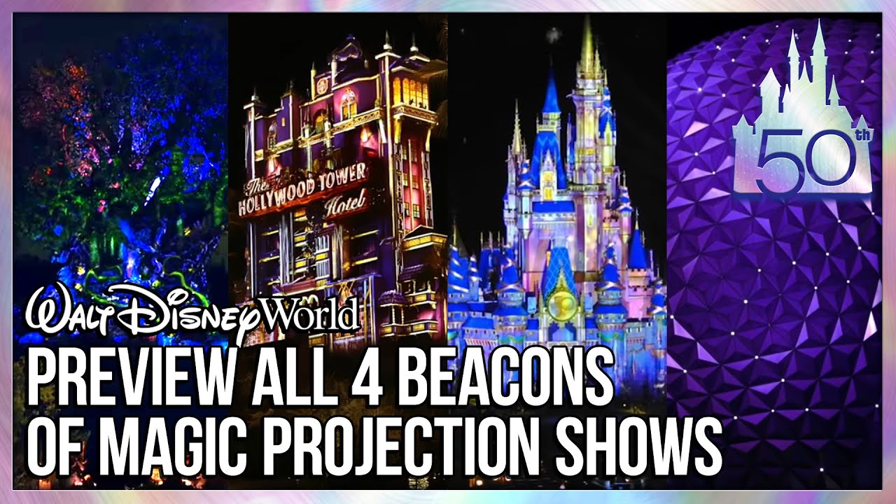 Beacons of Magic Previews with Narrations for Walt Disney World 50th Anniversary